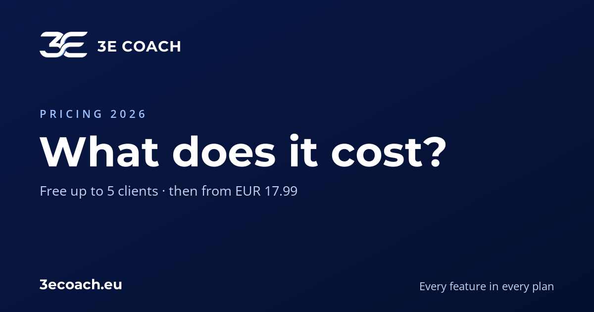 What online coaching software costs a personal trainer in 2026 — prices compared in euros